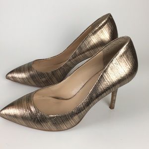 Vince Camuto Gold And Bronze Heels
